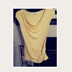 Sophie Max yellow cap sleeve top size XS